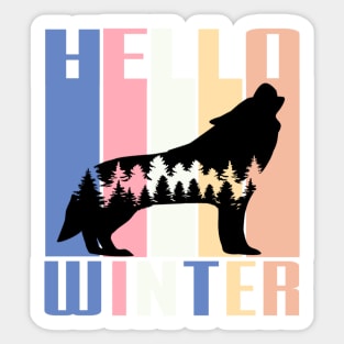 Hello Winter Sticker